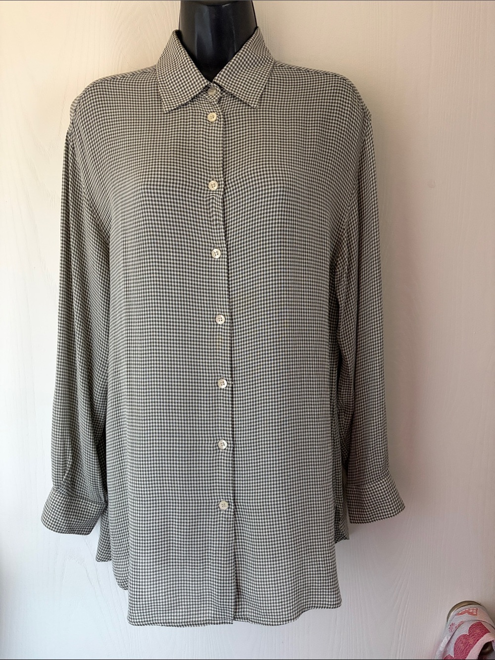 Emporio Armani Vintage Gingham Tunic Shirt